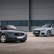 The new TT and the old TT, whose design has held up pretty well over the years.